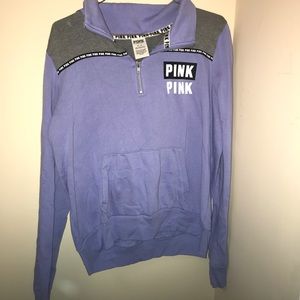 PINK purple quarter zip
